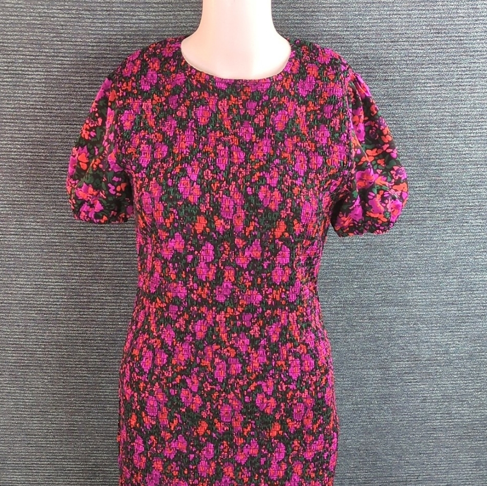 Floral Maxi Dress - Pink and Black - Picture 7 of 16